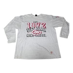 Ecko Unltd King Label Long Sleeve T-Shirt White XL 1972 Graphic Hip Hop 6197